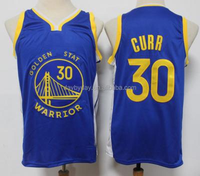 China 2023 Antibacterial Golden State Basketball Jerseys 30 Stephen Curry 11 Klay Thompson 23 Draymond Green Stitched Home Blue Shorts for sale