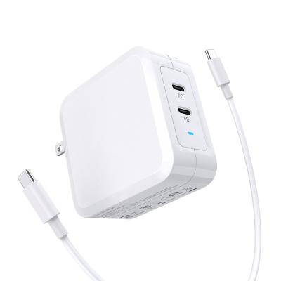 China Wholesale LAPTOP About 100W Current PD USB C Wall Charger Adapter 2Ports Desktop Type c Tablet Laptop Power Charger For MacBook Laptop for sale