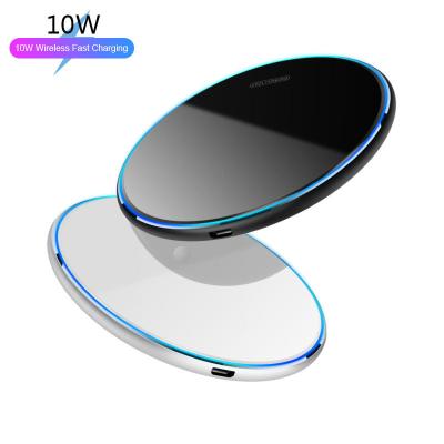 China 2021 New 10W Portable Wireless Qi Charger Mobile Phone QI Protection Fast Charging Charging Battery Charger For Android for sale