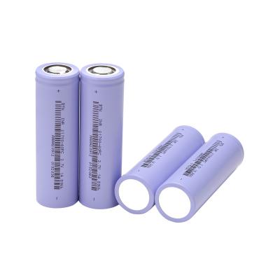 China Cylindrical Large Capacity Toys 3.7v 21700 Lithium Battery Power Banks Power Bank 21700 Ternary Outdoor Lithium Ion Batteries for sale