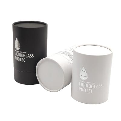 China Recyclable Custom Eco Friendly Cardboard Packaging Tube Paper White Round Box For Gift Packing for sale