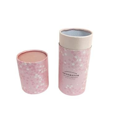 China Recyclable Recycled Cylinder Paper Tube For Car Tissue Cardboard Paper Tube With Big Window Round Cardboard Box With Lid for sale