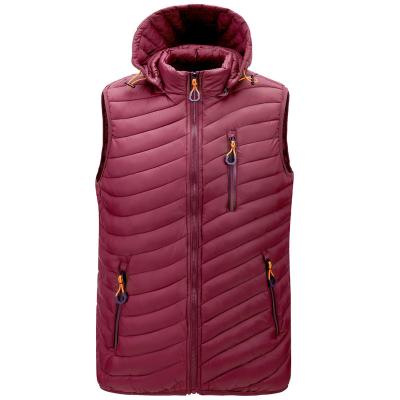 China Custom American Style Anti-Wrinkle Winter Waterproof Men's Vest Sleeveless Windproof Vest Stripper Jacket for sale