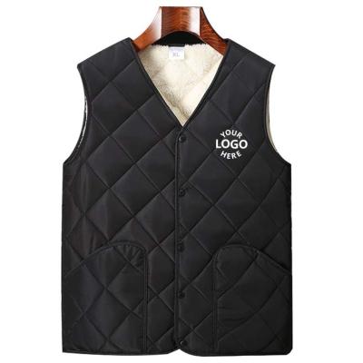 China GBM Logo Black Waterproof Custom Collarless Stripper Vest Lightweight Fleece Vest For Men for sale