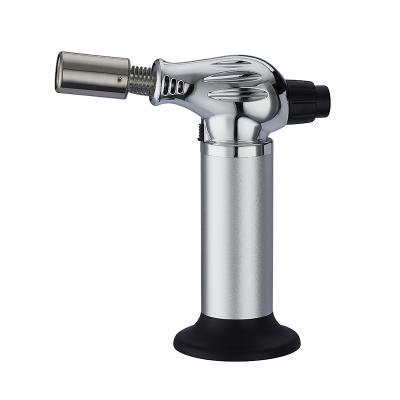 China Double Flame BS-660 Refillable Butane Gas Kitchen Cooking Blowtorch Lighter for sale