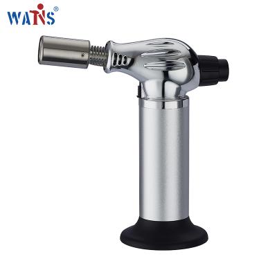 China Portable Adjustable Double Flame Butane Gas Culinary Torch Lighter for sale