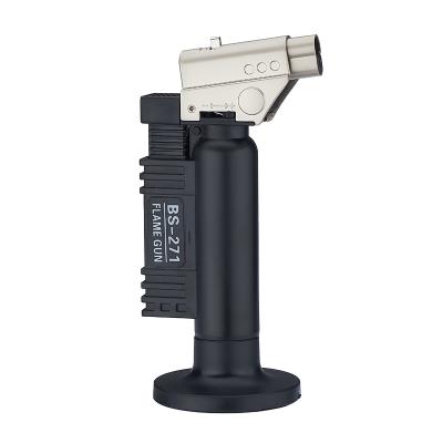 China Outdoor Camping Ignition BS-271 Dental Plastic Windproof Torch Cooking Flamethrower BBQ Butane Blowtorch for sale