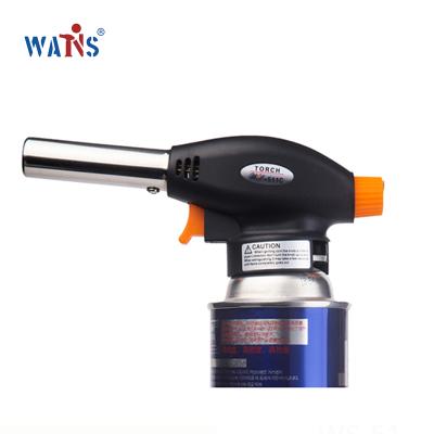 China Gas Torch Butane Gas Torch Blow Blowtorch Portable Kitchen Culinary Heating Flamethrower Spray Flames Gun for sale