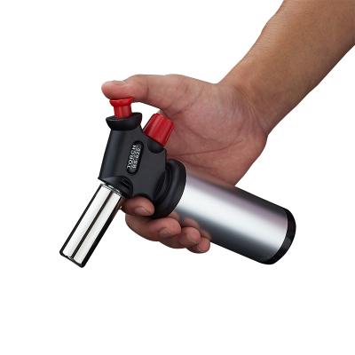 China BS-620 Portable Viable Heater Dessert Cooking Kitchen Electronic Torch Flame Butane Lighter Gun for sale