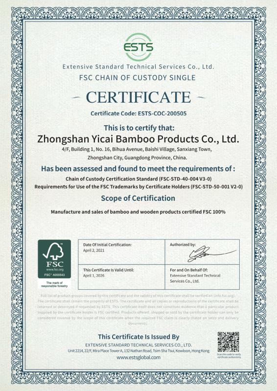 FSC - Zhongshan Yile Trading Co., Ltd.