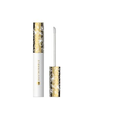 China Recyclable Luxury Plastic Cosmetic Packaging Packaging Luxury Recyclable Plastic Gold And White Lip Gloss Tube for sale