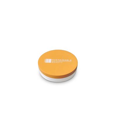 China Eco - Friendly Ceramic Powder Compact With Wooden Lid For Unique Sustainable Cosmetic Packaging for sale