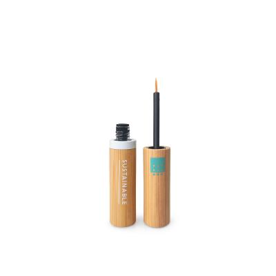 China Eco-friendly custom made bamboo cosmetic tube packaging for refillable bamboo liquid eyeliner tube or mascara tube for sale