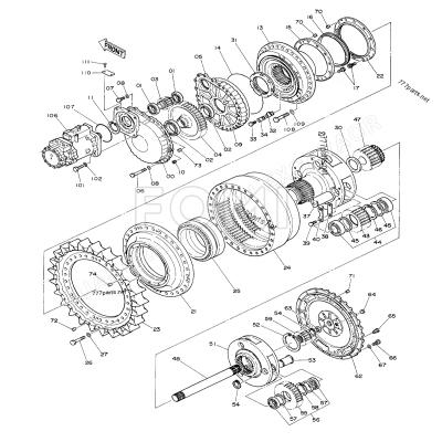 China FOMI Excavator Spare Part EX1800-3 EX1900-5 EX3600-5 Final Drive 4396982 4396991 For Excavator for sale