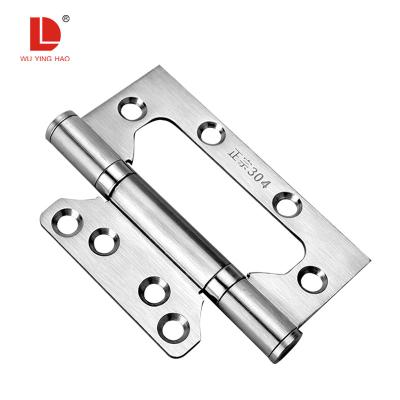 China WUYINGHAO Hardware Accessory Modern 304 Stainless Steel Hinges Flush Butterfly Hinge For Door for sale