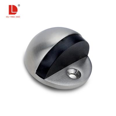 China WUYINGHAO 3M Modern Exterior Half Moon Stainless Steel Door Closer Magnetic Rubber Stopper for sale