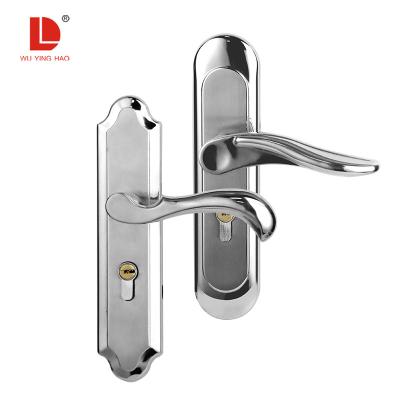 China EUROPEAN WUYINGHAO Stainless Steel Privacy Security Mortise Lock Interior Door Handle For Wooden Door for sale