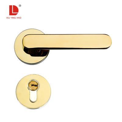 China EUROPEAN WUYINGHAO Professional Manufacturer Mortise Lever Door Handle Black Zinc Alloy Lock For Wooden Door for sale