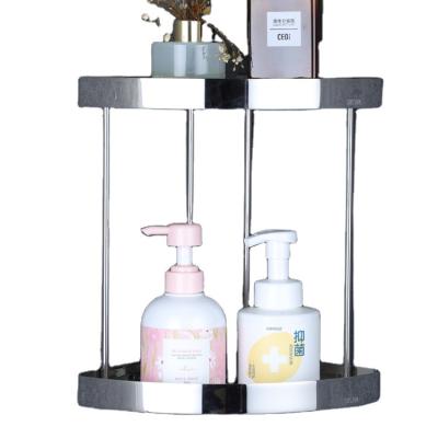 China Bolt Inserting Type Newest Design Shelf Storage Shower Caddy Good Quality Bathroom Corner Shelf Organizer Stainless Steel Corner Bracket For Kitchen for sale