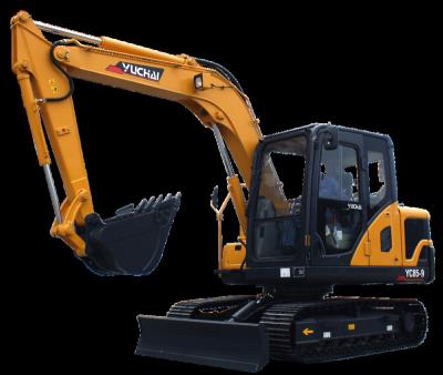 China Construction Material Stores Construction Equipment Supplier Excavator 8 Ton Digger YC85-9 Excavator Crawler Excavator 0.32cbm Bucket Capacity for sale