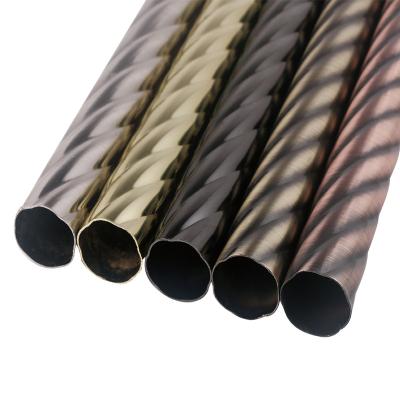 China Super Markets Production Wholesale Curtain Pipe 6 Meter Diameter Metal Curtain Rods 28 Mm Wall Thickness 0.5 Mm Iron Curtain Poles for sale