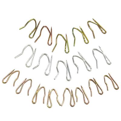 China Accessories Popular Curtain Lace Curtain Hanging Hooks with Diamonds for Bathroom Wardrobe Cabinet Bathtub Good Use Set of 100pieces for sale