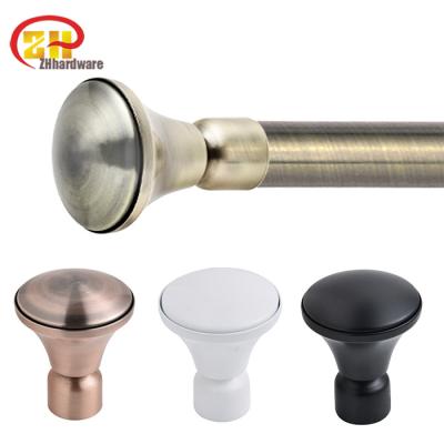 China Decorative Improve More Popular Processing Crystal Diamond Finial Curtain Rod Fashion Design Metal Curtain Rod Drapery Pole For Window for sale