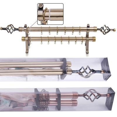 China Eco-Friendly New Products PVC Pipe Black Curtain Rods Vintage Rustic Industrial Curtain Rail / New Curtains Pole Set Pole Designs for sale