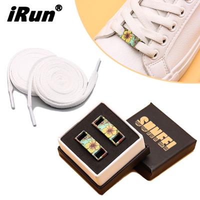 China Eco-froendly; Color Irun Printing Fashion UV Fading Shoe No Charm Custom Made Custom Lace Dubrae Dubrae Logo Recycled Paper Boxes Shoe Lace Accessories Package for sale