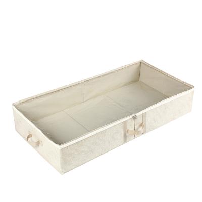 China Underbed Storage Bag Organizer Large Capacity Folding Sustainable Storage Box With Clear Window for sale