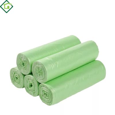 China 100% Biodegradable Hot Sale Pocket Flat Degradable Garbage Bag Bio Thickened Garbage Bag Disposable Plastic Garbage Bags for sale