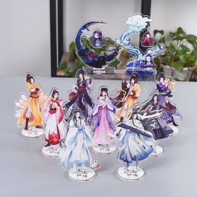 China For Gifts Custom Printed Clear Acrylic Key Chain , Standee Anime Transparent Acrylic Stand for sale