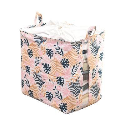 China Durable Extra Large Drawstring Storage Bag For Comforters Clothes Storage Organizer Laundry Basket for sale