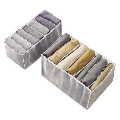 China Viable Folding Drawer Pants Storage Box Closet Wardrobe Gaiters Organizer Bag for sale