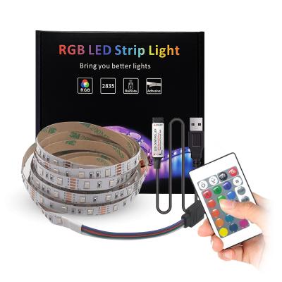 China Residential USB LED Tape Lamp 5V 2835 SMD TV USB LED Battery Operated Flexible Strip Tape Light 1M 2M 3M 4M 5M for sale