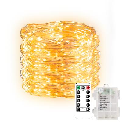 China LED String Lights 10m 5M 2M USB Remote Control Waterproof Garland Fairy Lights For Christmas Decoration Party for sale