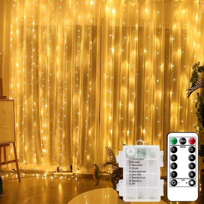 China USB Curtain String Light Curtain Lights Indoor Waterfall Fairy String Usb 3x3m Led Bedroom Lights Decoration For Wedding Christmas Party Holiday New Year for sale