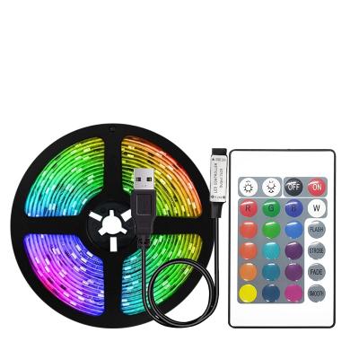 China TV Living Room/Bedroom/Garden/Road/Computer APP/Remote/3 Fixed Keys Control IP65 LED Light Strip SMD 5050 RGB 5V USB Waterproof Flexible Strip Lamp for TV or Bedroom Decoration computer for sale