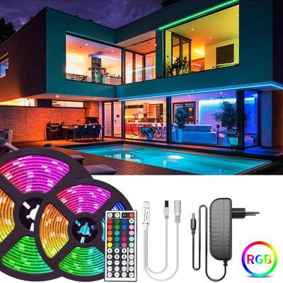 China TV Strip Light Living Room/Bedroom/Garden/Road/Computer DC12V LED SMD 5050 RGB 44/24key Mini IR Lights LED Lamp Strip Ribbon RGB TV Diode Flexible Desk Strip Controller for sale