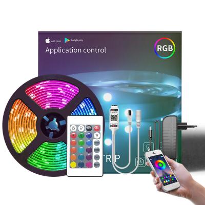 China LED TV Backlight LED Strip Light Strips SMD 5050 RGB 5V USB BT Flexible Decoration TV APP Controller PC Backlight Light String for sale