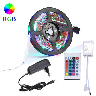 China TV Strips Living Room/Bedroom/Garden/Road/Computer 12V RGB LED 5050 SMD 2835 Lights 5m Set Decoration Lamp Ribbon String Christmas Decor Flexible Waterproof Diode for sale