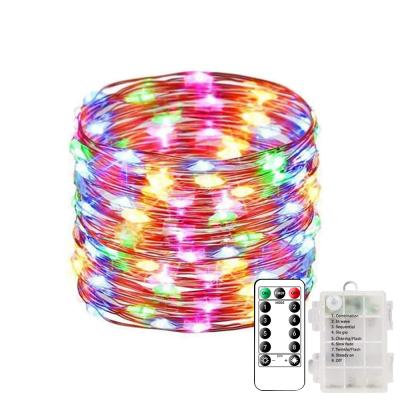 China 3*A Battery Operated Led Garden String Light With Remote Control 8 Lighting Modes For Outdoor Or Indoor Decoration for sale