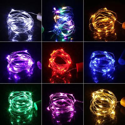 China Residential Mini String Lights for DIY, Party, Decor, Christmas, 2M Copper 20Led Fairy Lights for Bottle Powered by LR44 Battery for sale