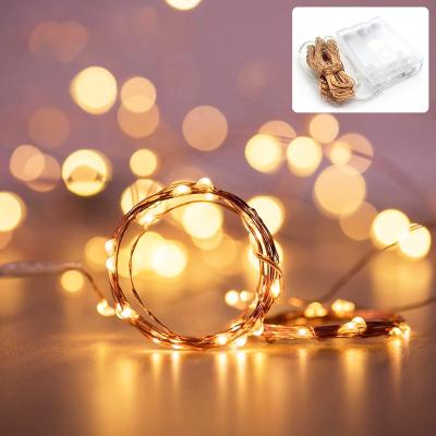 China 2M 5M 10m 3AA LED Multicolor Battery Operated Light String Residential Battery Operated Fairy Lights String for sale