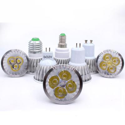 China E27 E14 GU10 MR16 LED High Power Spotlight Dimmable 9w 12w 15w Spot Light Bulb High Power Indoor Lamp DC12V or AC85-265V for sale