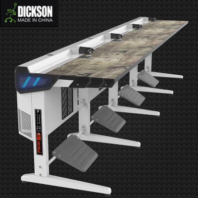 China (Size)Dickson Classic Color Adjustable Internet Bar Computer Desk With Computer Case Design for sale