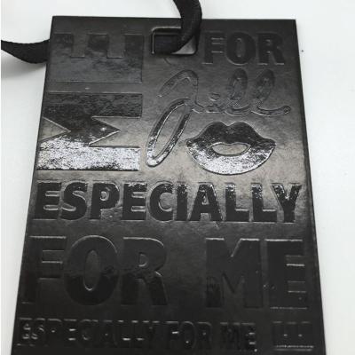 China Viable Cheap Custom Printing Brand Logo Paper Clothing Hang Tag Price for sale