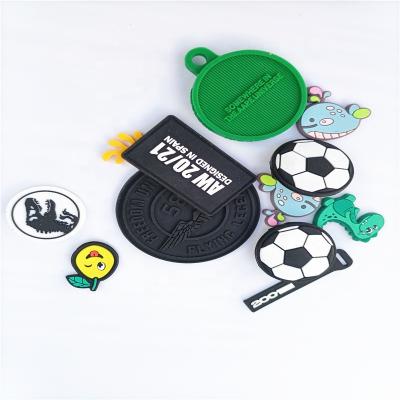 China Washable Custom Price 3d Heat Transfer Press Silicone Soft Rubber Patch With Iron On for sale