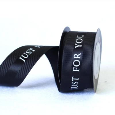 China Low MOQ workable wholesale custom double face satin ribbon printed polyester satin ribbon with logo for sale