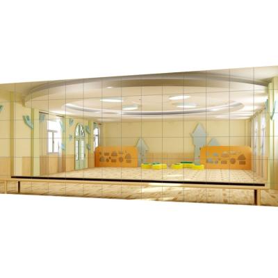 China Factory direct sale contemporary integral frameless mirror for gymnasium for sale